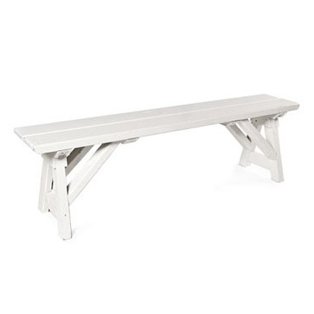 High-Back Bench with Vertical Slats in White Finish for Farmhouse Entryway