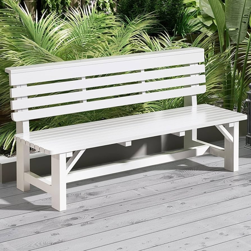 : IDEAX Park Benches All Solid Wood Park Chairs Outdoor Garden  Bench Seat - Weatherproof Porch Loveseat - Essential Conservatory, Garden,  Patio & Decking Furniture (Color : A, Size : 150 *