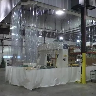 Industrial Curtain Clear Vinyl Top Track System Workshop Divider