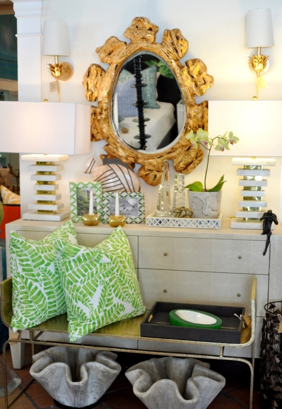 Long Entryway Bench with Distinctive Hammered Texture and Metallic Finish