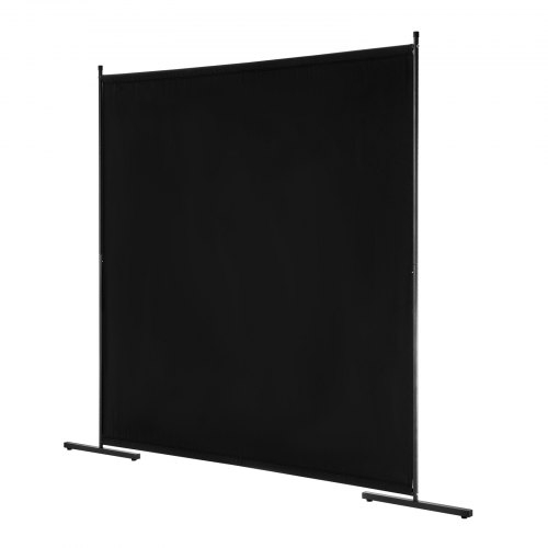 Minimalist Black Privacy Screen Matte Canvas Wide Stability Feet