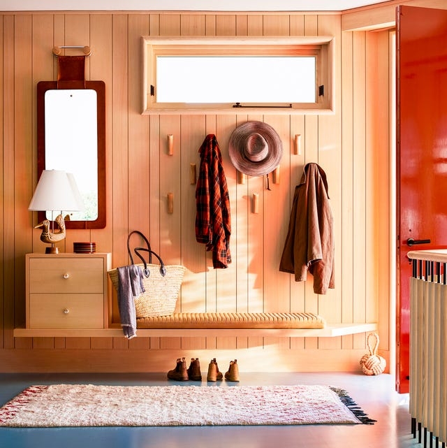 Minimalist Floating Entryway Bench with Integrated Drawer Storage