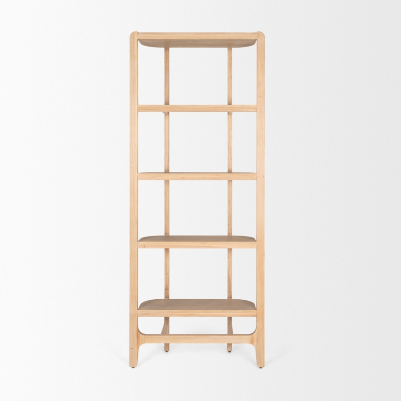 Modern Geometric Bookcase featuring Asymmetrical Shelves