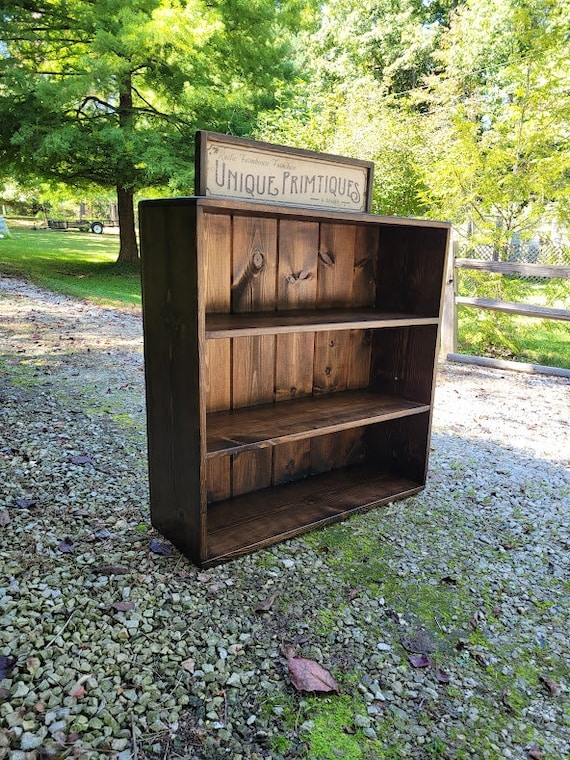 Modular Cube Shelving, Stackable, Distressed Reclaimed Wood Look