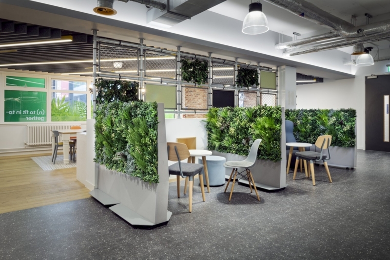 Modular Partition Artificial Foliage Green Wall Office
