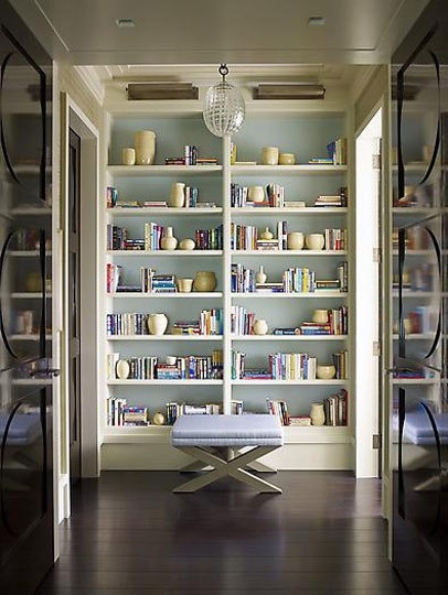 Open Shelving Bookcase Warm Wood Tone Curated Shelf Decor Styling