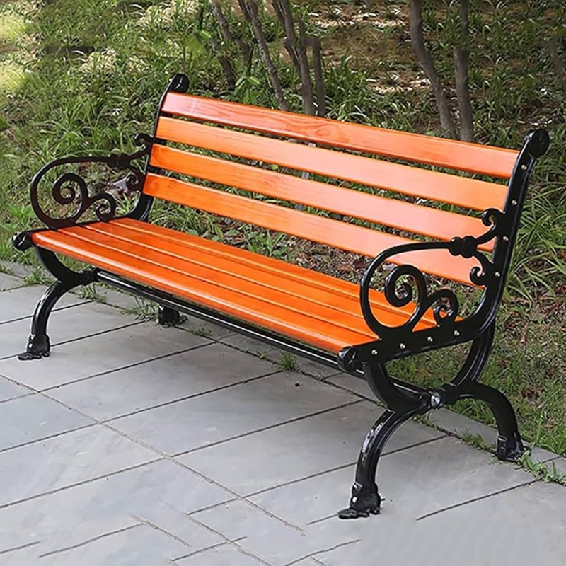 : Outdoor Bench Garden Bench,wooden Park Bench With Back  Armrest,47/59/71in Patio Bench,metal Bench For 2-3 Seater,outdoor Benches  Weatherproof Wooden,garden Benches For Outdoors Patio Garden Street :  Patio, Lawn & Ga