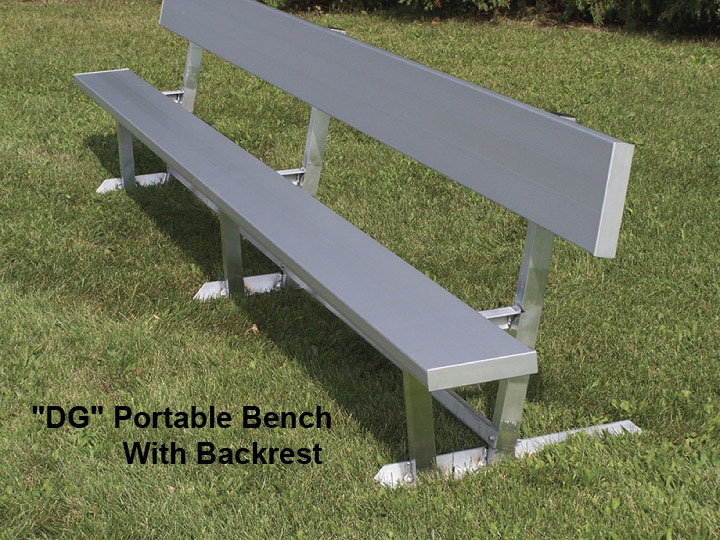 Outdoor Bench Slatted Aluminum Industrial Scale Durable Park Seating
