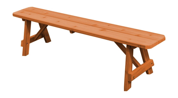 Outdoor Glider Bench Honey Brown Finish Slatted Back Glider Base