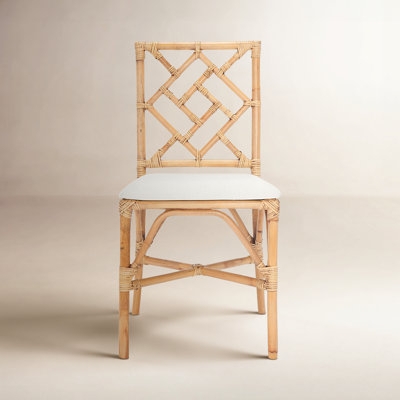 Parsons Chair Cream Fabric High Back Tapered Wood Legs Farmhouse Style