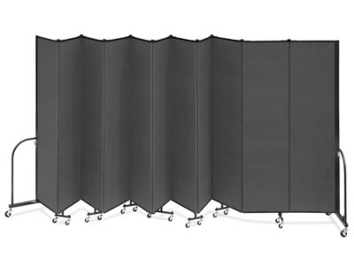 Portable Folding Partition Eleven Panels Accordion Design Casters