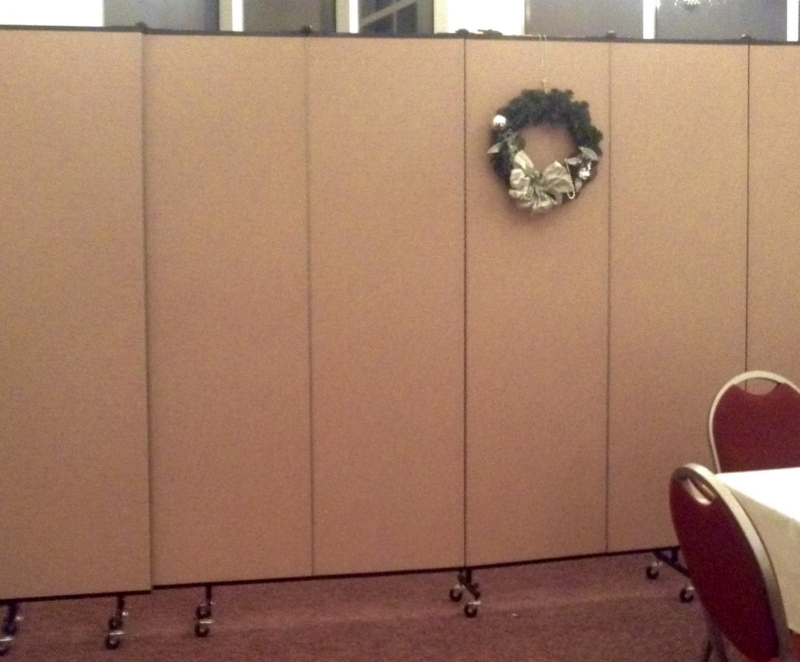 Portable Office Room Dividers Multi Panel Folding Rolling Casters