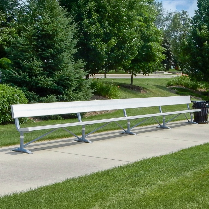 Portable Outdoor Bench Aluminum Slats for Sideline Team Seating