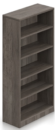 Professional Office Bookcase in Dark Espresso Tone