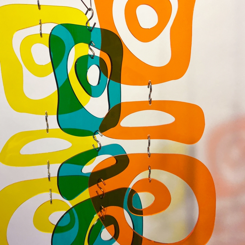 Retro Room Divider Translucent Acrylic Organic Amoeba Shapes Hanging
