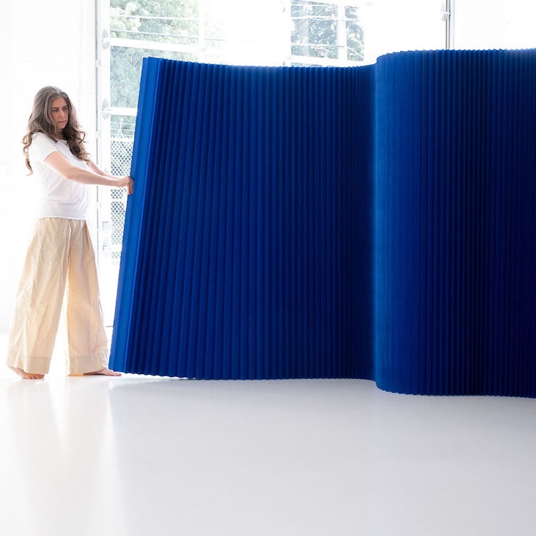 Room Divider Flexible Pleated Acoustic Partition Screen