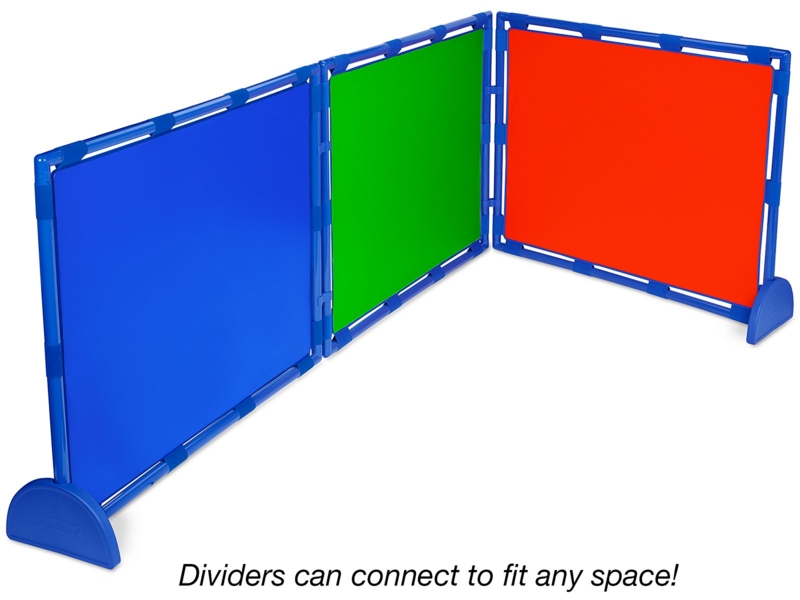 Room Divider Multi-Colored Panels Modular Daycare Screen
