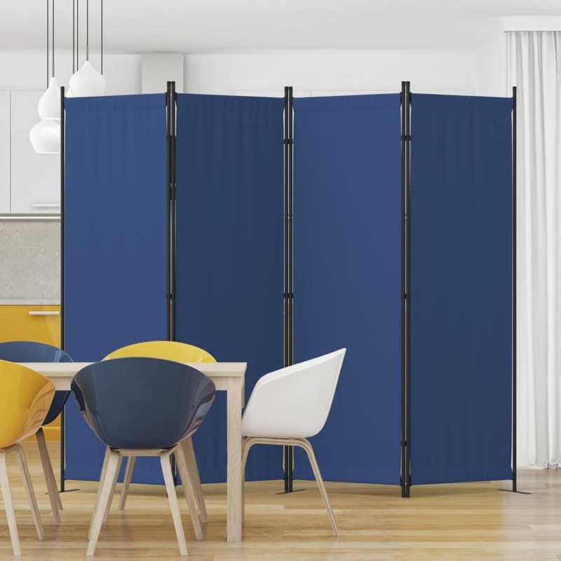Room Divider Portable Partition with Wider Stabilizing Feet