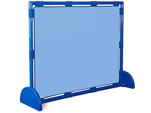 Room Divider Sky Blue Classroom Partition with Wide Feet