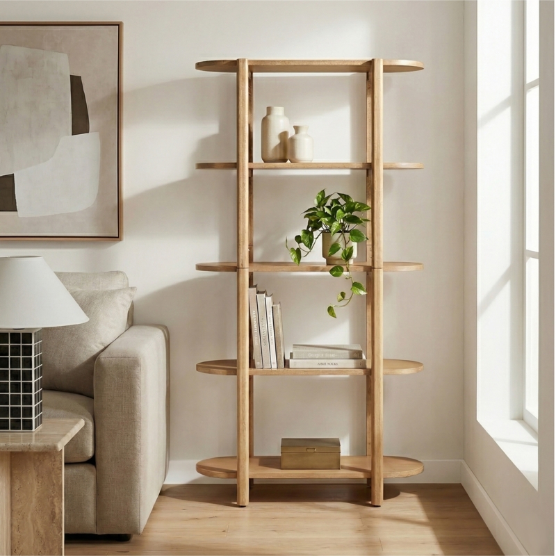 Rubberwood Bookshelves and Bookcases - Bed Bath & Beyond