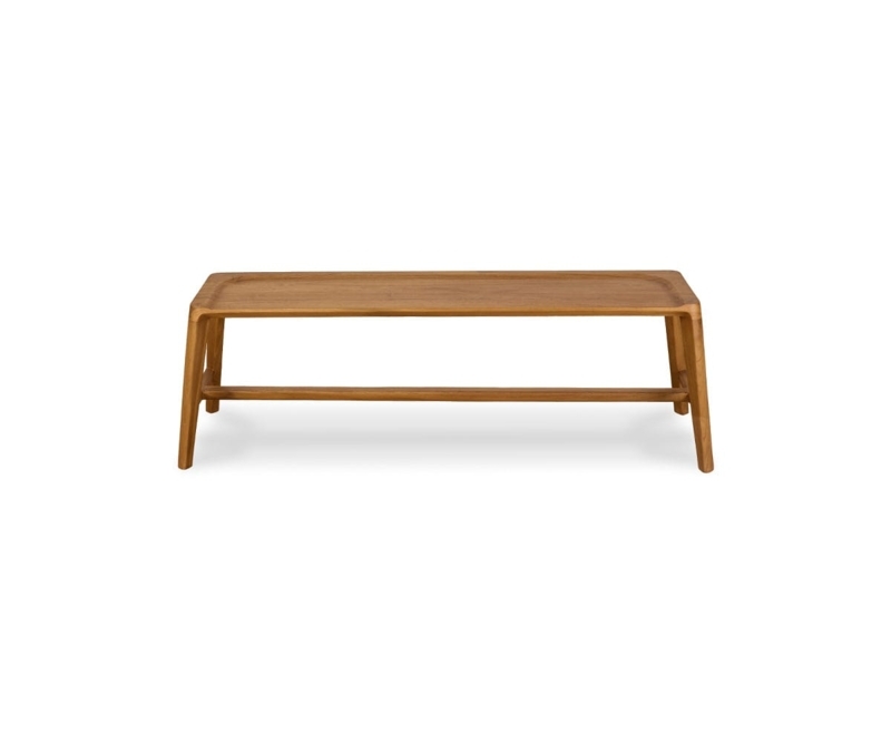 Scandinavian Style Woven Bench Woven Cord Seat