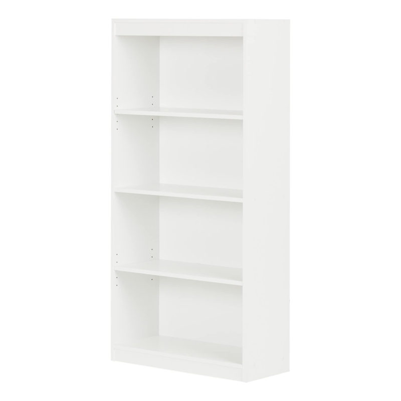 Slim Matte Bookcase Featuring an Arched Kickplate