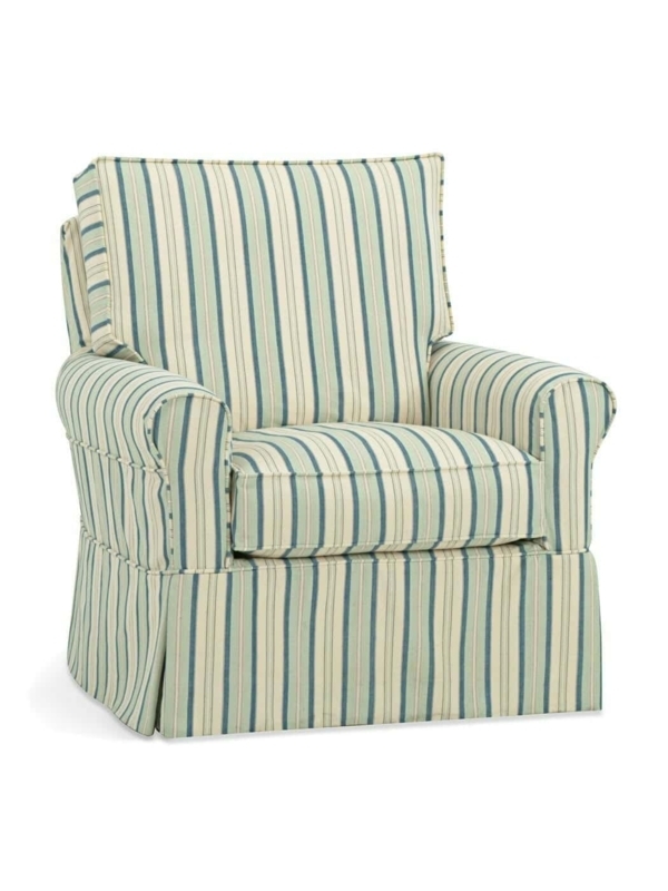 Slipcovered Accent Chair Oversized Rolled Arms Cozy