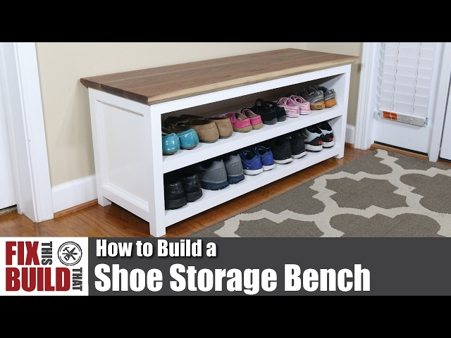 Storage Bench Six Cubby Layout, Dark Wood Entryway Solution