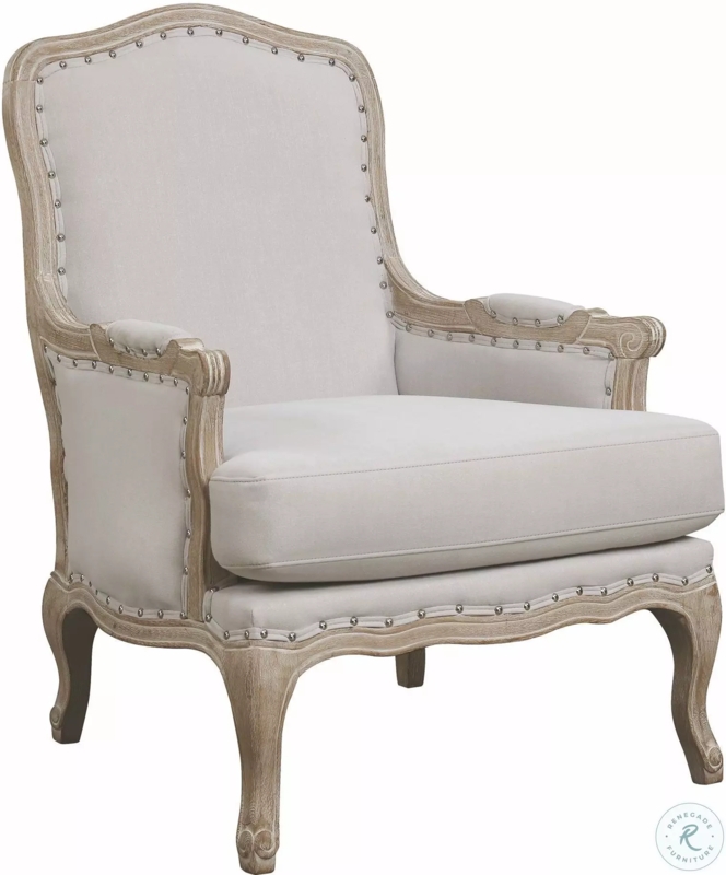 Taupe Channel Tufted Accent Chair with Armless Silhouette