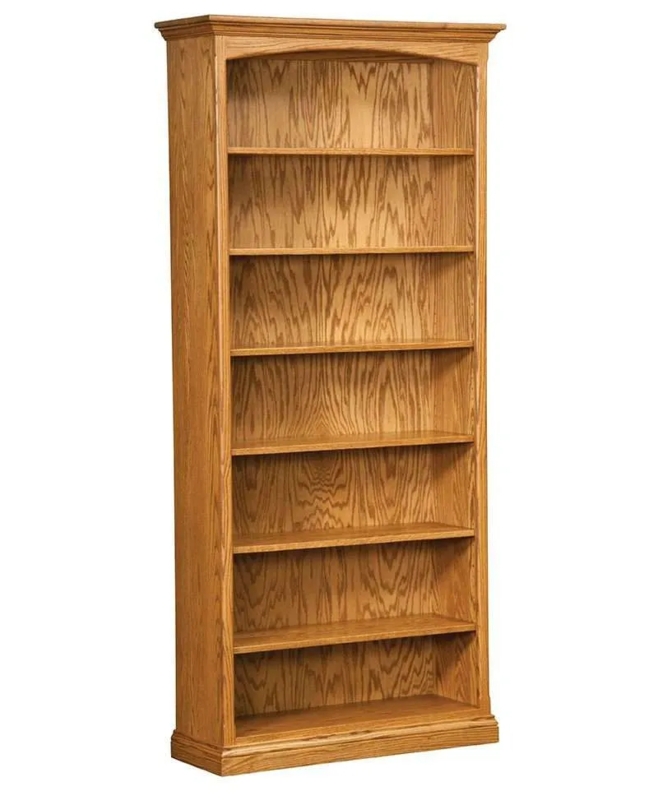 Traditional Bookcase Dark Espresso Finish Closed Bottom Storage Cabinet
