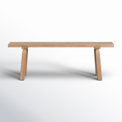 Traditional Windsor Style Dining Bench with Turned Wood Legs