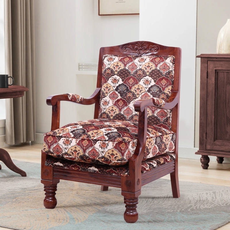 Traditional Wood Chair Set with Woven Seats and Slat Backs