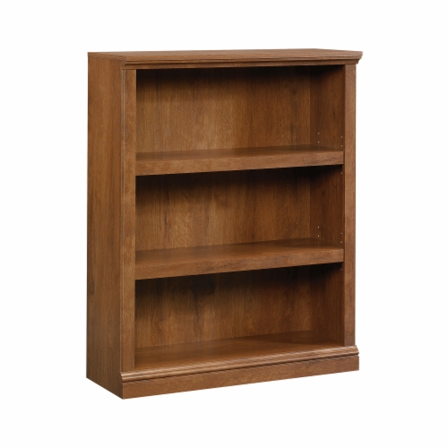 Transitional Bookcase Oiled Oak Wood Grain Texture