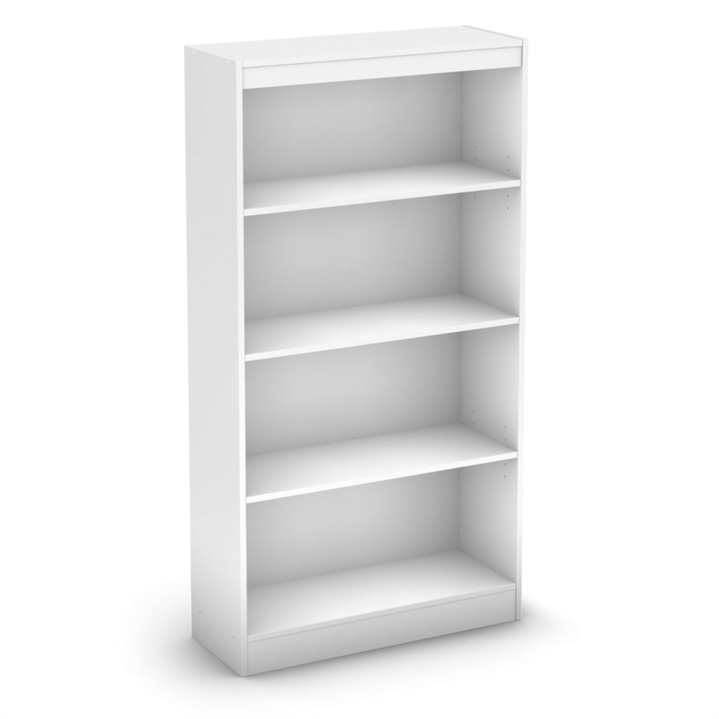 Transitional Classic Bookcase with Crown Molding