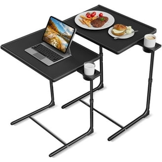 Tv Tray Table: Adjustable Height, Tilting Top, Folding Snack Tables