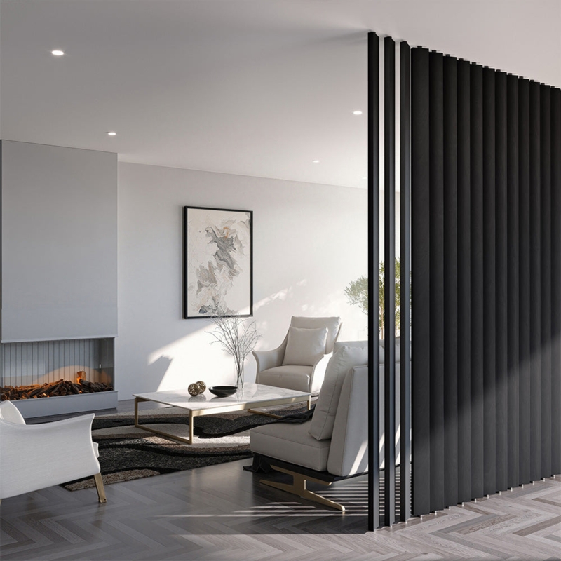Vertical Slat Room Divider Floor To Ceiling Architectural Screen