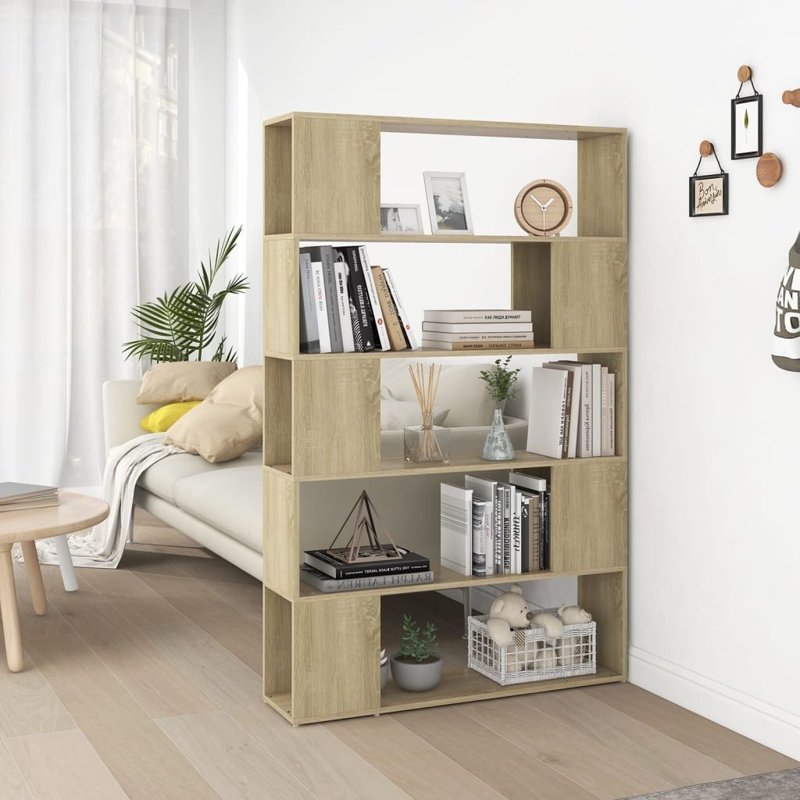 vidaXL Book Cabinet Room Divider Engineered Wood Medium & Reviews | Wayfair
