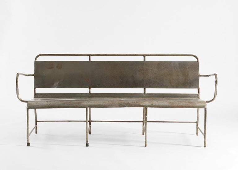 Vintage Industrial Metal Benches