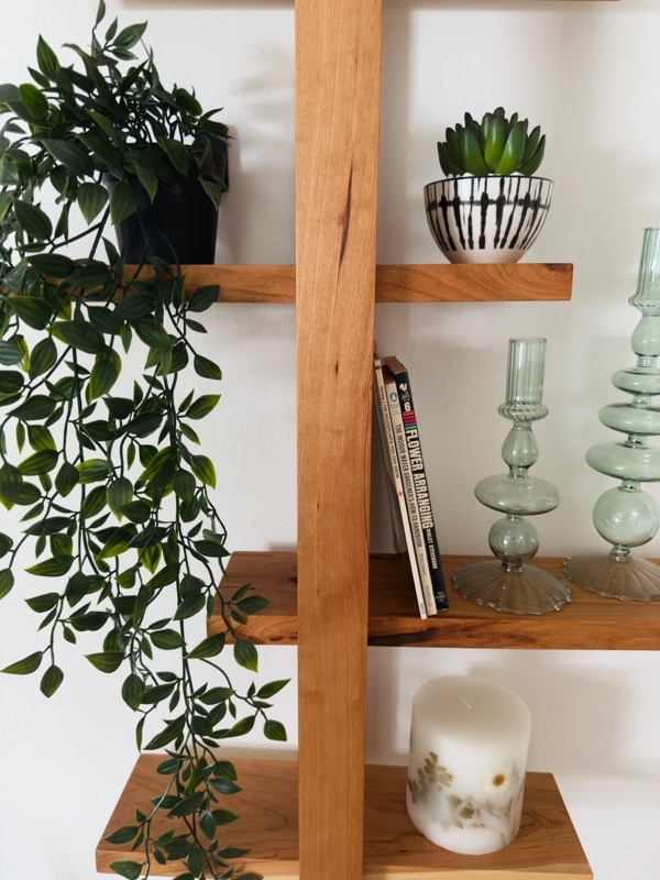 Wall Shelf Ladder Support Frame Adjustable Floating Unit