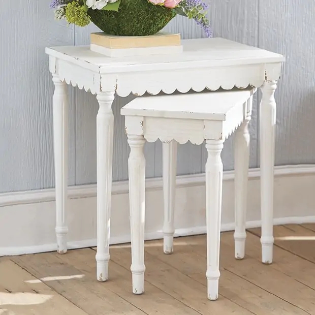 Accent Table Staggered Heights Nesting Style Accent Table Set
