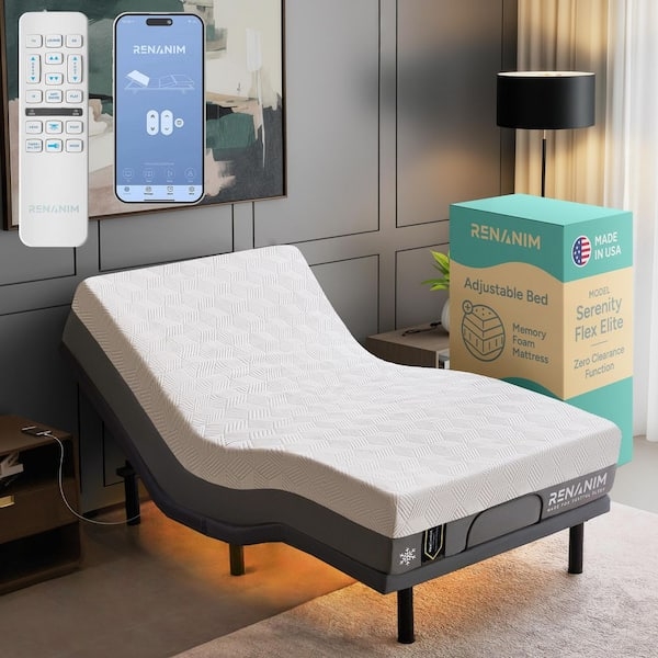 Adjustable Bed Base with Wireless Remote
