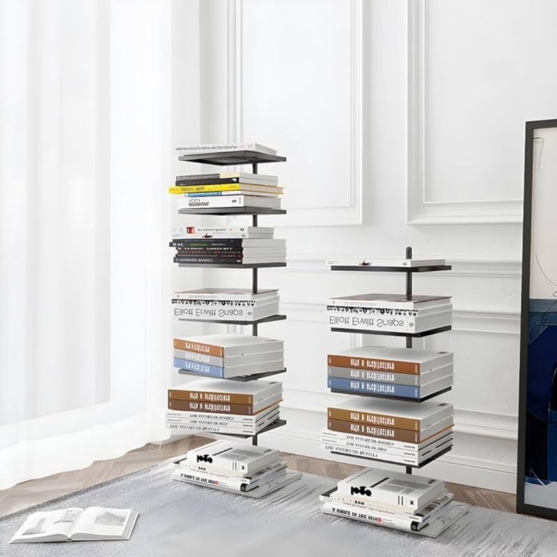 Amazon.com: 5/7 Tier Invisible Bookcase Open Back Bookshelf Study Room  Wrought Iron Invisible Bookshelf Floor-to-Ceiling Multi-Layer Storage Ultra-Narrow  Bookshelf Narrow Gap Rack(Black,15.7"L x 11"W x 31.1"H) : Home &