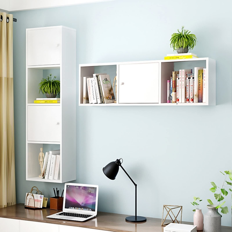 Amazon.com: Bookshelf Bookshelf with Door Wall Shelf Wall Cabinet Wall-Mounted  Wall Storage Decoration Living Room Bedroom Partition Bookcase Bookcases  (Color : D, Size : L) : Home & Kitchen