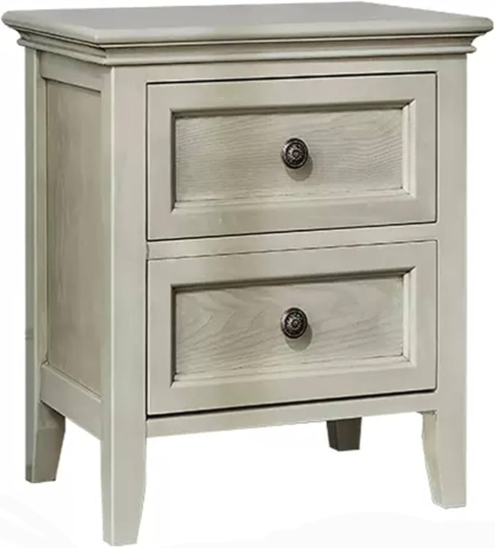 Amazon.com: SLMslmsh-5188 Nightstands Bedroom Wood Nightstand Simple  Storage Small Extra Narrow Night Stand for Bedroom Vintage Solid Bedside  Furniture Double Drawer Bedside Table(Beige,Medium) : Home & Kitchen