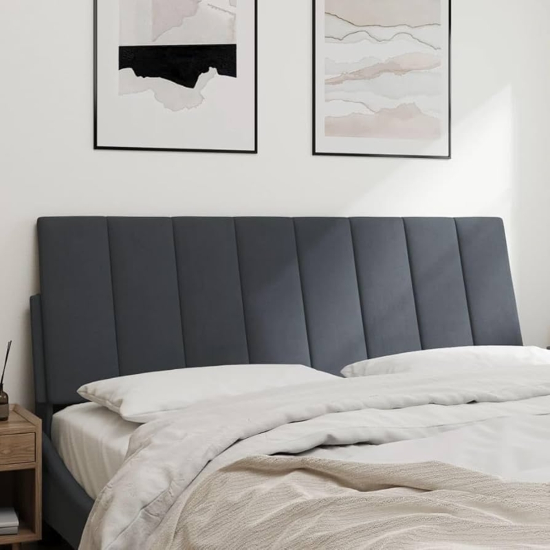 Amazon.com: YuuSsea Dark Grey Velvet Headboard, Mounted Style | 54 in  Fabric Headboards, Tall Upholstered Head, Perfect for Bed, Frame, Wall  Board : Pet Supplies