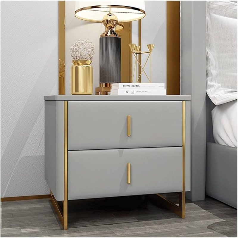 Amazon.com: YYDS Nightstand Italian Leather Bedroom Hallway Bedside Tables  Living Room Small Apartment Storage Cabinet Hotel Lobby Nightstands Bedside  Table (Color : Light Gray) : Home & Kitchen