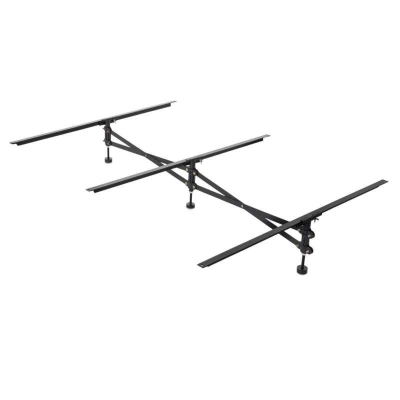Bed Center Support Metal Feet Telescoping Rails Adjustable Width