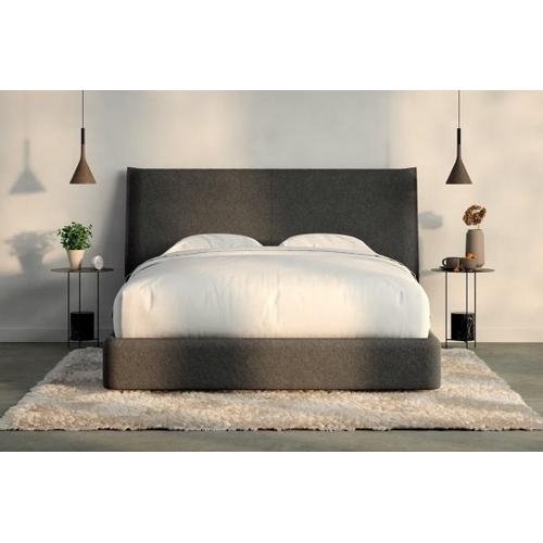 Bed Frame Rounded Corners Padded Headboard Low Profile