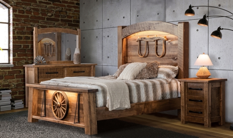 Bed Frame with High Vertical Slat Headboard and Thick Block Posts