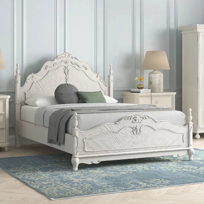 Bed Scalloped Apron Low Profile Silhouette Scalloped Apron Platform Bed